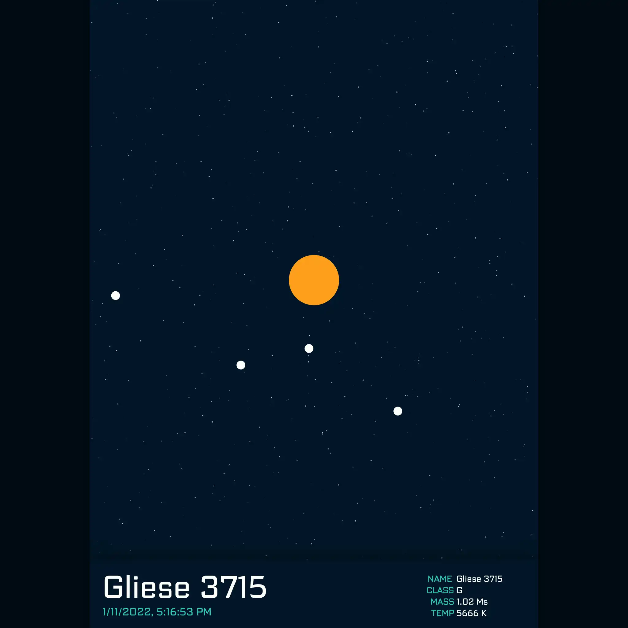 PLANETARY SYSTEM, by Camille Roux